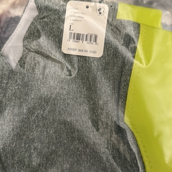 FP Movement Women's Sports Bra - Just Breathe - Hthr Olive - Lg - Picture 8 of 11